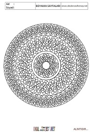 Mandala boyama sayfaları